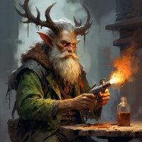 Леший с горелкой. :: Михаил Елочкин