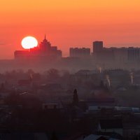 Восход над Барнаулом. :: Евгений Голубев