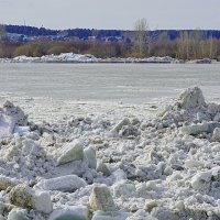 Ледовые торосы у берега :: Галина Кан