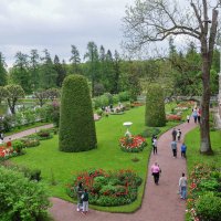 Вид на парк Екатерининского дворца с Камероновой галереи :: Татьяна Машошина