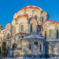 Казанская церковь Воскресенского Новодевичьего монастыря в Петербурге (ракурс 2). :: Игорь Викторов