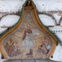 Фреска на церкви Сергия Радонежского в Дымково. :: Андрей Дурапов