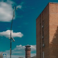 Пожарное депо с каланчёй в Павловском Посаде :: Олег Подлесных Пожарное депо с каланчёй в Павловском Посаде :: Олег Подлесных