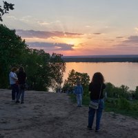 Самара. В парке на закате :: Олег Манаенков