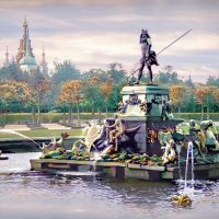 Петергоф. Верхний сад. Фонтан Нептун. ( Плёнка нег.  35 мм. ) :: В и т а л и й .... Л а б з о'в