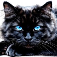 Жил, да был чёрный кот... :: Валентина * Жил, да был чёрный кот... :: Валентина *