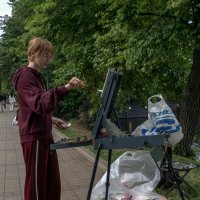 Зарисовка с Чистопрудного Бульвара :: юрий поляков Зарисовка с Чистопрудного Бульвара :: юрий поляков