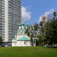 Церковь Симеона Столпника на Поварской :: Олег Церковь Симеона Столпника на Поварской :: Олег
