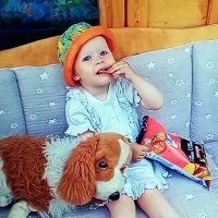 Мирослава с любимой игрушкой :: Ольга Довженко Мирослава с любимой игрушкой :: Ольга Довженко