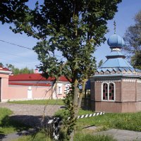 В Выре. Часовня Косьмы и Дамиана в Выре :: Евгений Шафер В Выре. Часовня Косьмы и Дамиана в Выре :: Евгений Шафер