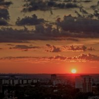 закат. Подольск, вид с 17 этажа :: Артём Евтюхов