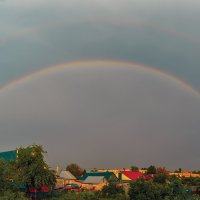 радуга на закате
