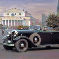 " Раскраска ".     Москва 1930-х на фото  А.Д.Гринберга.