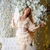 Портретная фотосессия девушки в студи Москвы