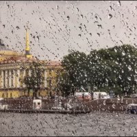 "Мокрая съёмка". Адмиралтейская набережная. :: Лилия * "Мокрая съёмка". Адмиралтейская набережная. :: Лилия *