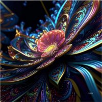 фрактальный цветок. :: Mila 