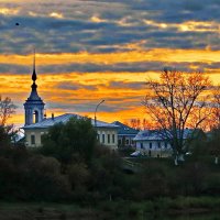 Закат над Вологдой.