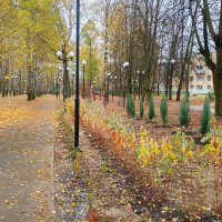 В осеннем сквере