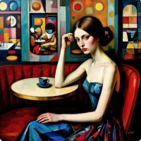 в кафе. :: Mila 