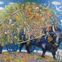 Картина Бальжинима Доржиева "Запахи детства" (2015 г.) :: Лидия Бусурина