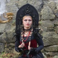 Черный кокошник
