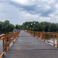 Мосток через Москву-реку,через него и покину Коломну