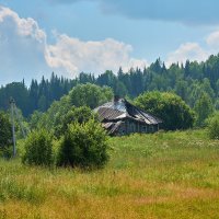 Сибирская глубинка. Домики в деревне