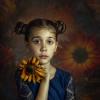 Портрет с подсолнухом. :: Дина Агеева