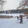 Зимний пейзаж с художником... )) :: Владимир Хиль
