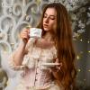 Винтажный чай: Фотосессия девушки в платье в Московской студии :: Александр ALDemch Демченко