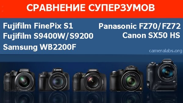 Сравнение фото камер класса суперзум