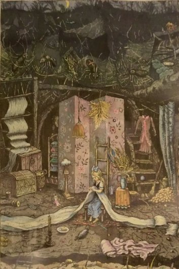 5. илл. к сказке "Дюймовочка" - дом жабы.