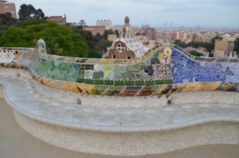 Барселона, Парк Гуэль-пряничные домики! - №42 Барселона, Парк Гуэль-пряничные домики! - №42