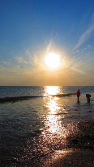 Закат на Черноморском побережье