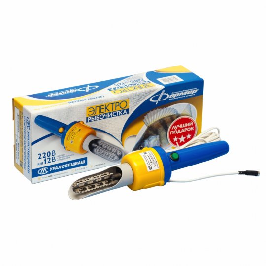 Бытовая электрическая рыбочистка Фермер РЧ 01 ручная электрорыбочистка нож машинка для рыбы