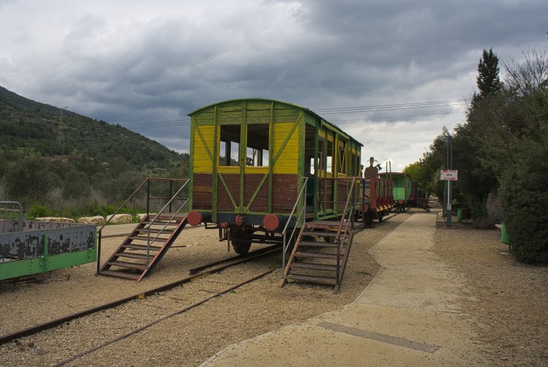 Железнодорожный музей Поезд в долине Кирьят Харошат Вальруй. Под Кирьят-Тивоном 2025г