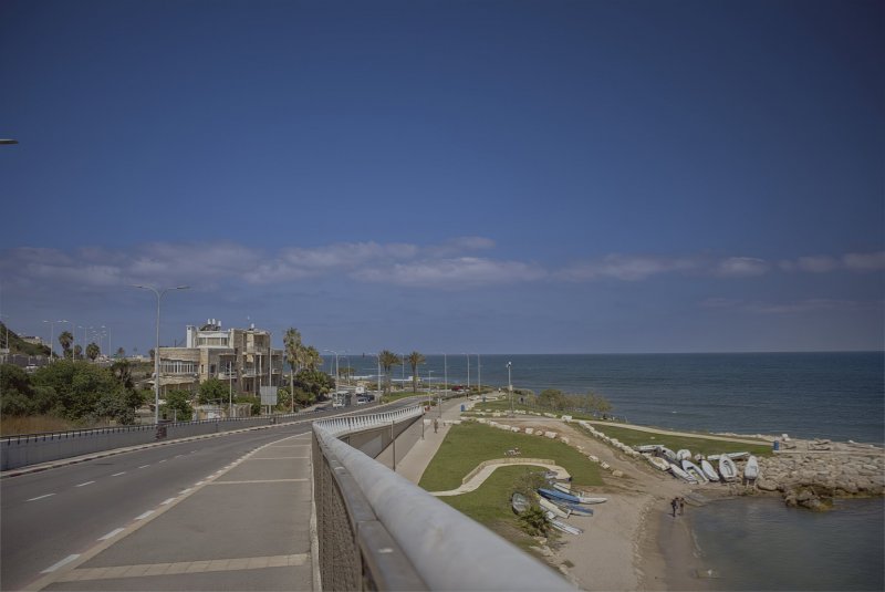 Израиль УТРО ,2025г, Пляж Бат-Галим